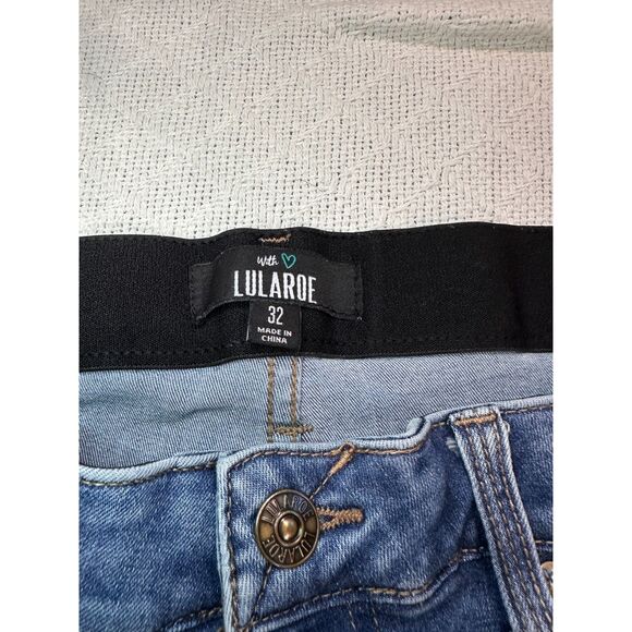 LulaRoe Skinny Distressed Jeans Size 32 - Picture 5 of 5